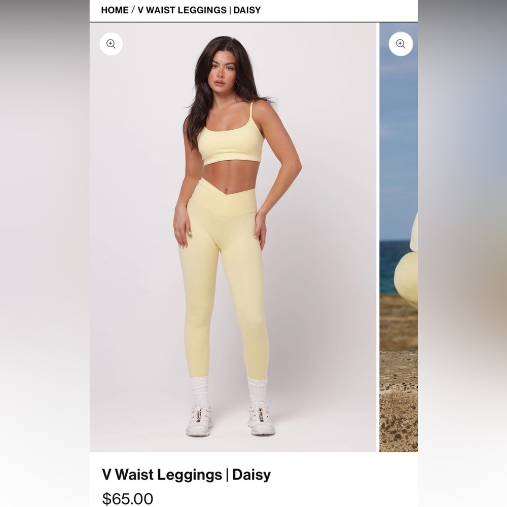 V waist leggings and long sleeve crop SMALL - Picture 3 of 6